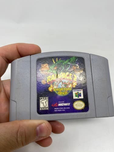 Rampage 2 Universal Tour (Nintendo 64, 1999) *Authentic - Tested* — photo 3