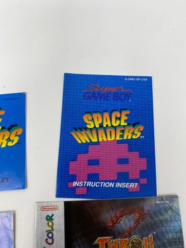 Lot of 5 GameBoy, Gameboy Color & Gameboy Advance Manuals F-1 Space Turok Spirit — photo 5