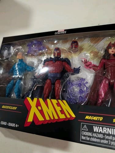 Hasbro Marvel Legends X-Men 3-Pack Action Figures Quicksilver Magneto Witch — photo 5