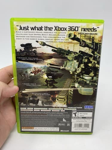 Chrome Hounds Microsoft Xbox 360 Video Game Sega - Complete w/ Manual CIB — photo 6