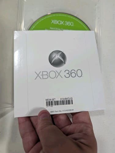 Xbox 360 Hard Drive Transfer Disc Only W/Original Sleeve With Printed Diagram On — photo 4
