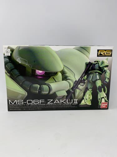Gundam MS-06F ZAKU II Robot Figure Model Unused Bandai Japan Open Box Sealed