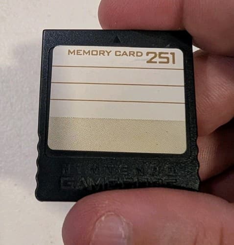 OEM Nintendo GameCube Black Memory Card 251 Blocks (DOL-014) - Tested & Working — photo 2