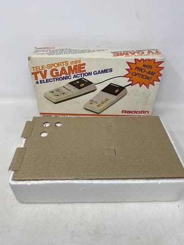 Vintage Tele-Action Mini TV Game 4 Electronic Games DMS 1970's Open Box New — photo 9