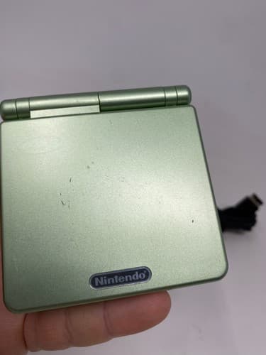 【Excellent】Nintendo GameBoy Advance SP Pearl Green GBA Console #RET08/0603/02 — photo 3