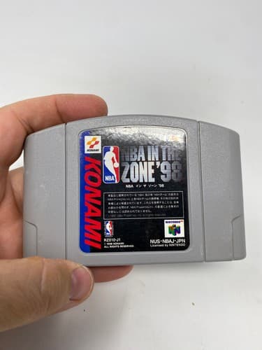 NBA In the Zone 98 Nintendo 64 N64 Japanese Import Cartridge NTSC-J Konami — photo 2