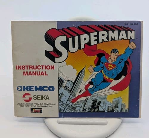 Superman NES Game (Nintendo Entertainment System) NES Cartridge & Manual — photo 7