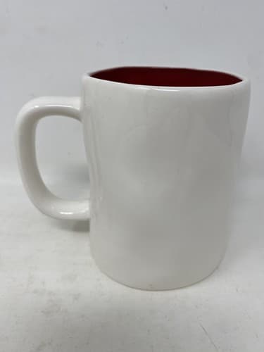 NEW Rae Dunn HERS Mug Cup - Red Inside And Text Color Magenta Artisan Collection — photo 4