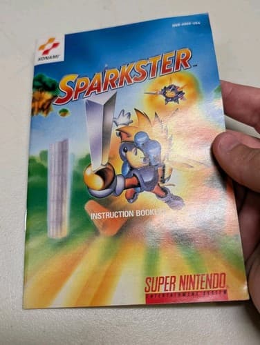 Sparkster Super Nintendo SNES Manual Instruction Booklet Only - Original, Rare — photo 3