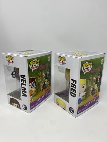 Funko POP! Animation Scooby-Doo Velma Dinkley #151 & Fred Lot Of 2 Vinyl Vaulted — photo 4