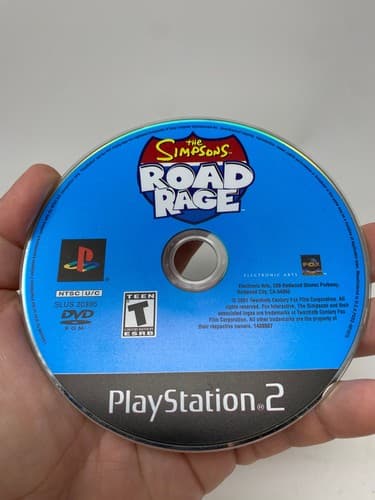 The Simpsons Road Rage PlayStation 2 Disc Only Tested Working Black Label PS2 — photo 3