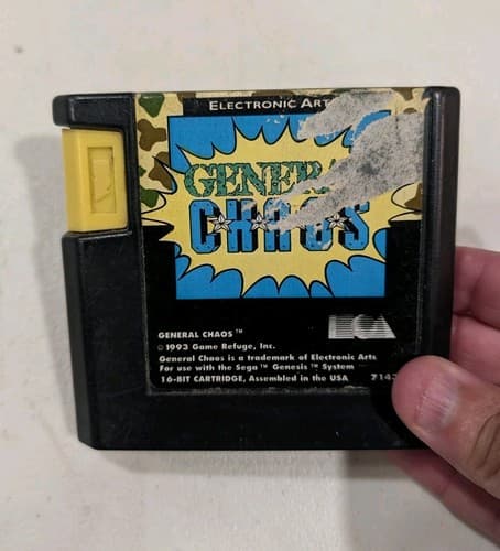 General Chaos (Sega Genesis, 1993) Cartridge Only Genuine Tested Electronic Arts