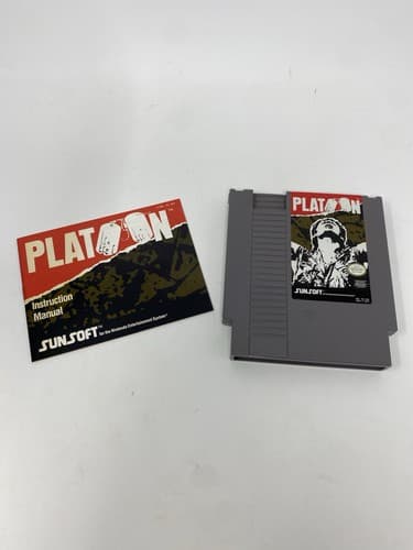 NES Platoon (NES - 1988) Cartridge & Manual - Collectors Condition