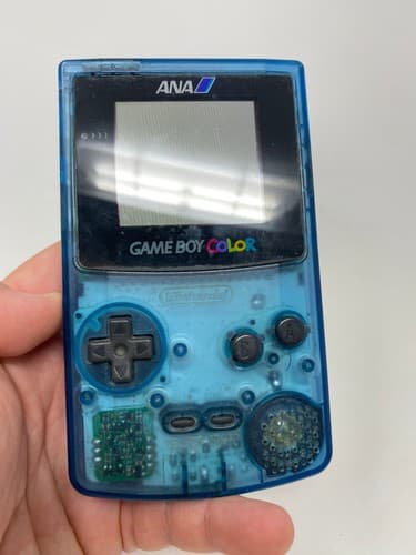 Nintendo GAME BOY COLOR ANA Limited Edition Skelton Blue Console CGB-001 Japan — photo 3