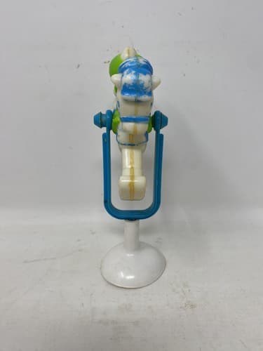 Vtg Sesame Street Muppet Babies Kermit White Blue Rocking Horse Suction Toy 5.5” — photo 2
