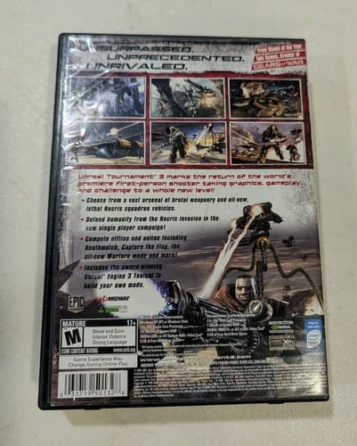 Unreal Tournament III PC Video Game Complete w/ Manual Disc Case Midway Mature — photo 2