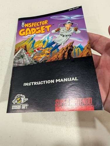 Inspector Gadget SNES Super Nintendo Instruction Manual Only — photo 4