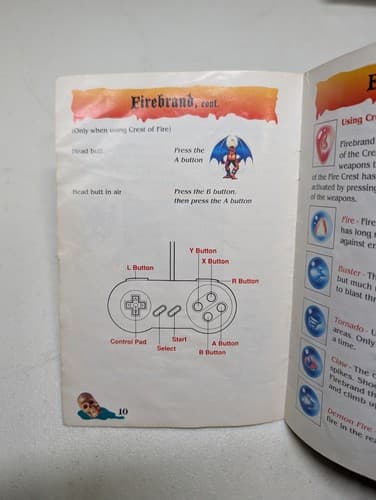 SNES Super Nintendo Demons Crest Instruction Booklet Manual Only Rare — photo 6