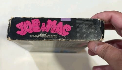 Joe & Mac Super Nintendo SNES Game With Rough Box, Tested — photo 5