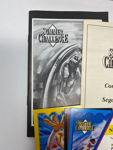 Summer Challenge (Sega Genesis) CIB Complete w/ manual inserts poster cards etc — photo 8