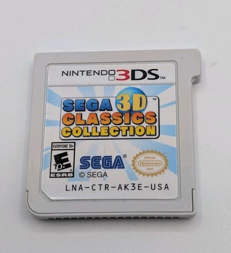 Sega 3D Classics Collection (Nintendo 3DS, 2016) Cartridge Tested