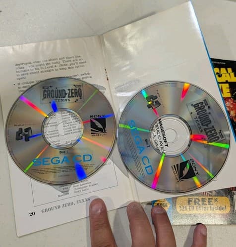 Lot Of 3 Sega CD Disc And Manuals, Tested - Ground Zero, Surgical, Racing — photo 5