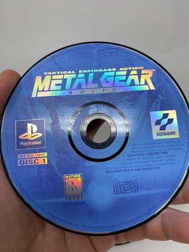 Metal Gear Solid Sony PlayStation 1999 Disc Only Tested and Working PS1 — photo 3