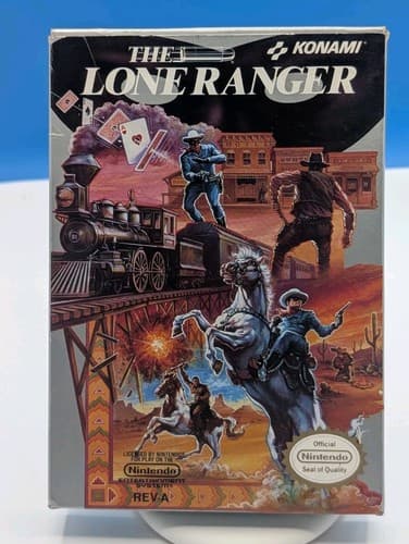LONE RANGER Nintendo NES) Classic Complete Box Manual CIB, Tested