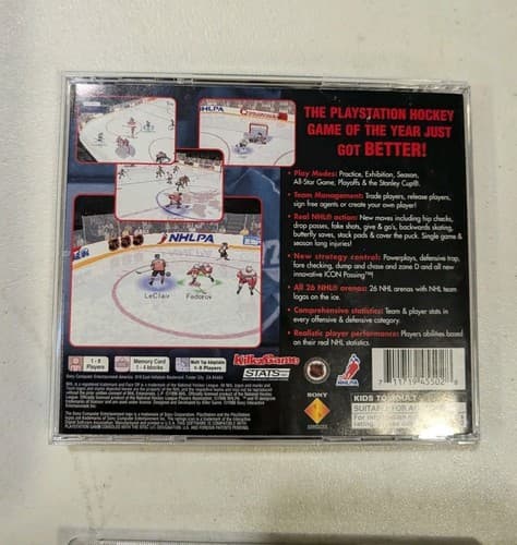 Lot of 3 PS1 PlayStation Hockey Games - NHL Faceoff, 97, NHL 98 CIB Tested — photo 3