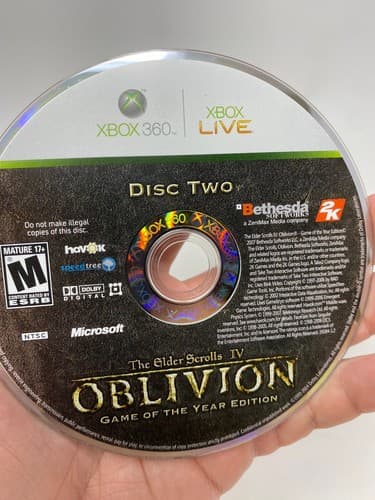 Elder Scrolls IV Oblivion GOTY (Xbox 360, 2011) - DISC ONLY TESTED — photo 5