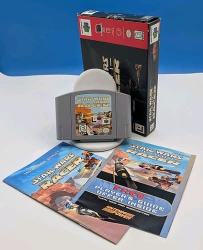 Vintage Star Wars Episode I Racer N64 Game Complete In Box CIB Authentic Tested — photo 3
