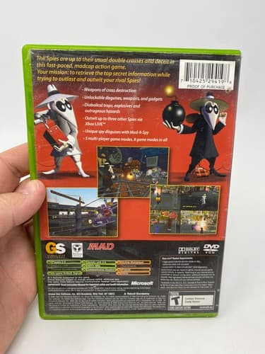 Spy vs Spy Microsoft Xbox No Manual Game & Case Tested — photo 6