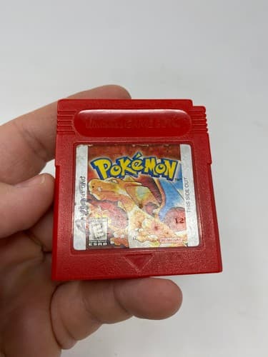 Pokemon Red Version Nintendo Game Boy USA Cartridge Only DMG-APAE-USA Label Wear — photo 3
