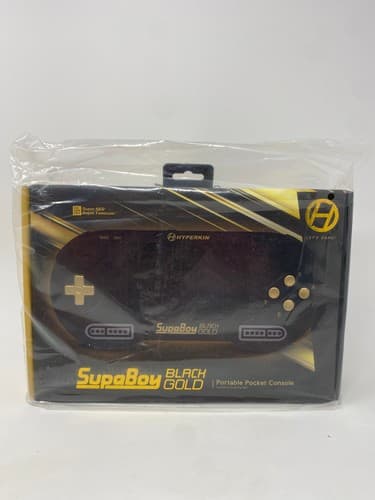 Hyperkin SupaBoy Portable Pocket BlackGold Console - Brand New - Factory Sealed