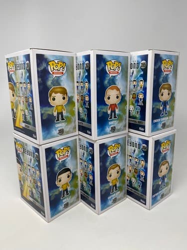 Funko Pop! Star Trek Vinyl Figures Lot of 6 - Captain Kirk Chekov Sulu Scotty — photo 6