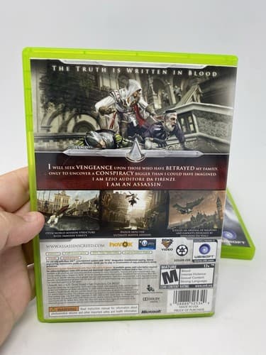Xbox 360 Game Lot Of 2 Bundle Assassin's Creed 2 Brotherhood Cleaned & Tested — photo 5