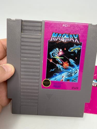 Authentic Nintendo NES Mag Max, 1988 Game Cartridge and Manual ONLY Tested — photo 2