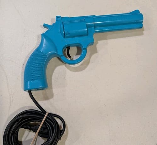The Justifier Sega Genesis Sega CD Light Gun Lethal Enforcers Konami Blue Tested