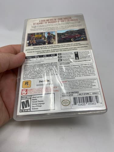 L.A. Noire - Nintendo Switch LA DETECTIVE GAME & CASE — photo 7