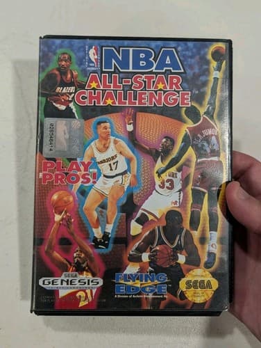 NBA All-Star Challenge (Sega Genesis) CIB COMPLETE Tested