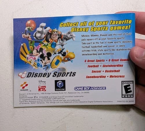 Ninja Five-O GameBoy Advance GBA RARE Authentic Original *MANUAL ONLY* — photo 2