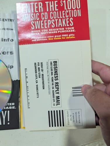 Marky Mark and the Funky Bunch: Make My Video (Sega CD) Disc & Manual — photo 3