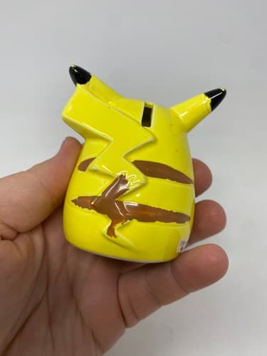 Nintendo Pikachu Ceramic Coin Piggy Bank Complete Set with Coin Plug — photo 4