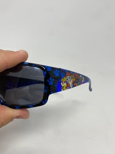 PAW Patrol Kids Sunglasses Chase Blue Black Paw Print Frames Character Graphics — photo 7
