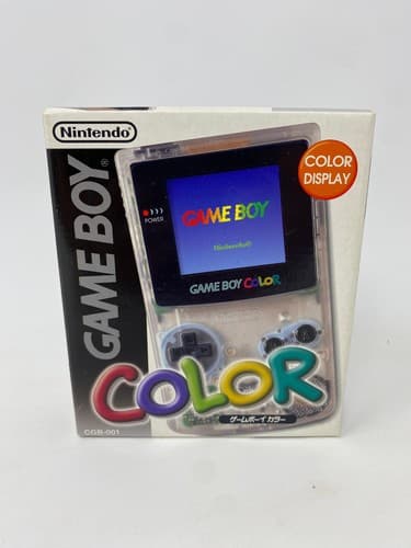 Nintendo Gameboy Color Clear w/Box No Manual Or papers NTSC-J Region Free