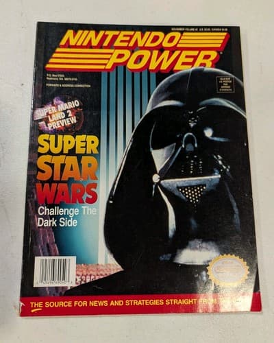 Nintendo Power Magazine Vol. 42 Super Star Wars w Poster