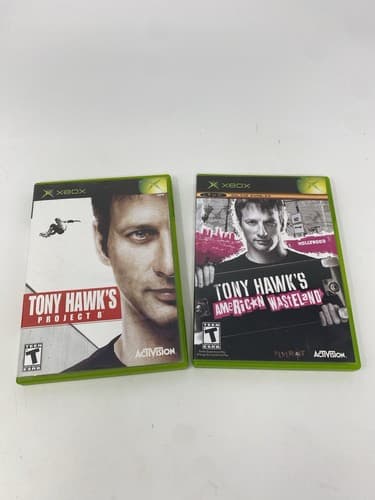 Tony Hawk's American Wasteland & Project 8 Lot 2 Microsoft Xbox 2005 CIB TESTED
