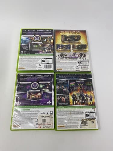 Lot Of 4 Saints Row 2 3rd & IV National Treasure Microsoft Xbox 360 Games — photo 2