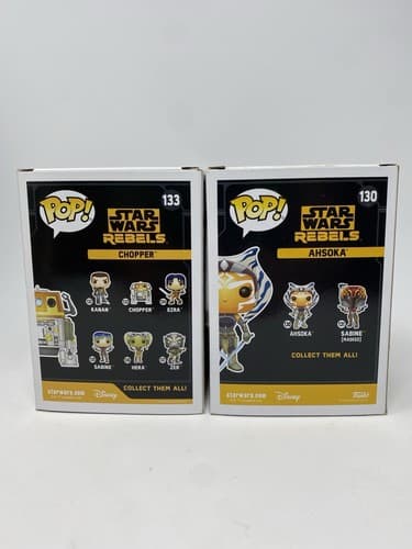 Funko POP Star Wars Rebels Lot Chopper & Ahsoka #133 & #130 Hot Topic Exclusive — photo 5