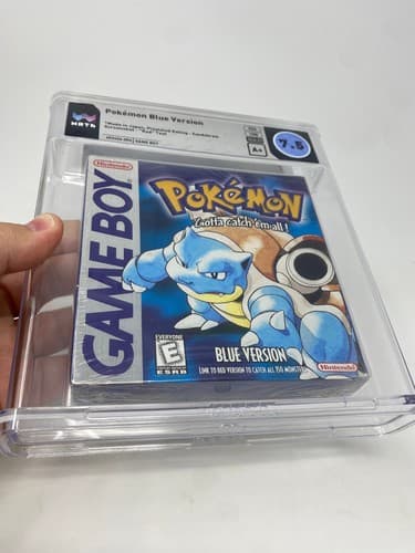 PSA 7.5 A+ Pokemon Blue Version Nintendo Game Boy First Print Red Text Sandshrew — photo 5